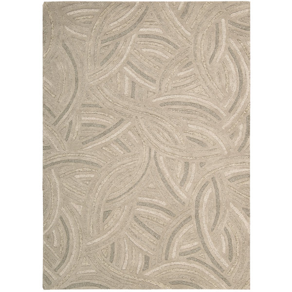 Joseph Abboud Rug Collection Wool Abstract Area Rug in Desert Sand Perigold